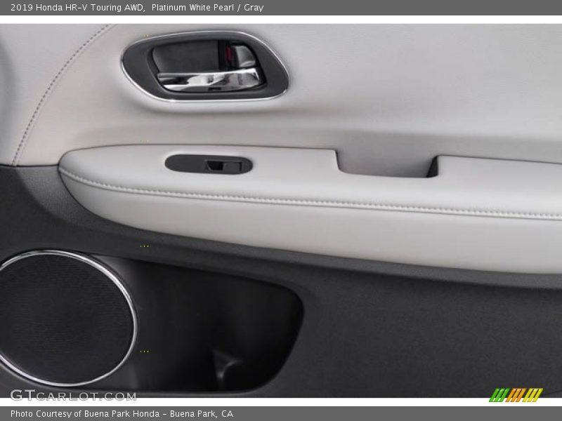 Platinum White Pearl / Gray 2019 Honda HR-V Touring AWD
