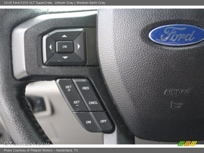 Lithium Gray / Medium Earth Gray 2016 Ford F150 XLT SuperCrew