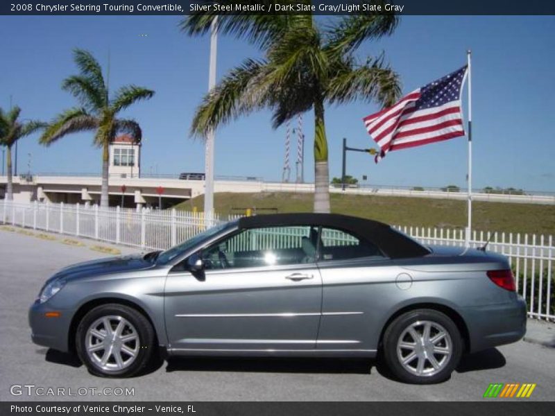 Silver Steel Metallic / Dark Slate Gray/Light Slate Gray 2008 Chrysler Sebring Touring Convertible