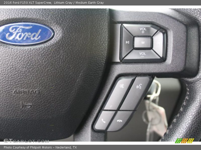 Lithium Gray / Medium Earth Gray 2016 Ford F150 XLT SuperCrew