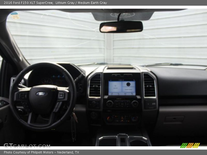 Lithium Gray / Medium Earth Gray 2016 Ford F150 XLT SuperCrew