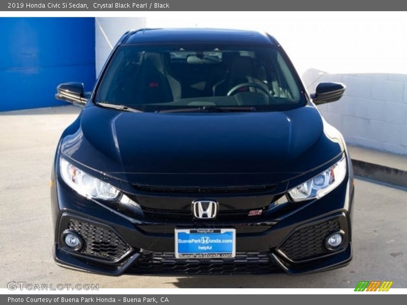 Crystal Black Pearl / Black 2019 Honda Civic Si Sedan