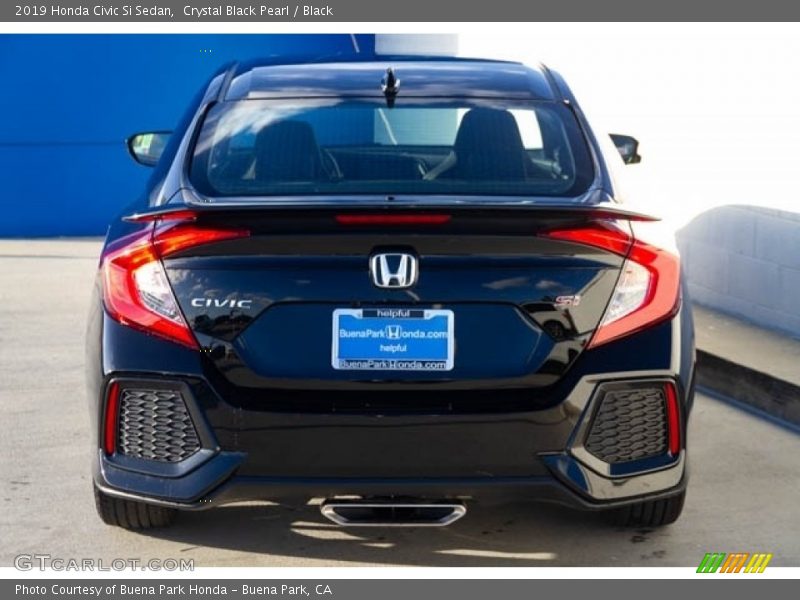 Crystal Black Pearl / Black 2019 Honda Civic Si Sedan