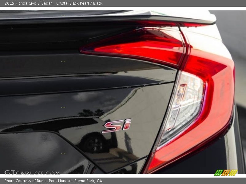 Crystal Black Pearl / Black 2019 Honda Civic Si Sedan