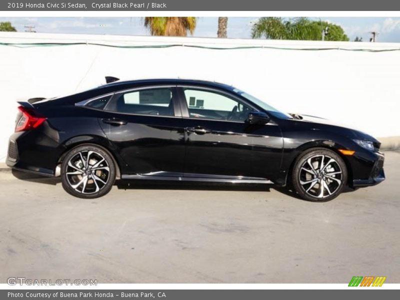 Crystal Black Pearl / Black 2019 Honda Civic Si Sedan