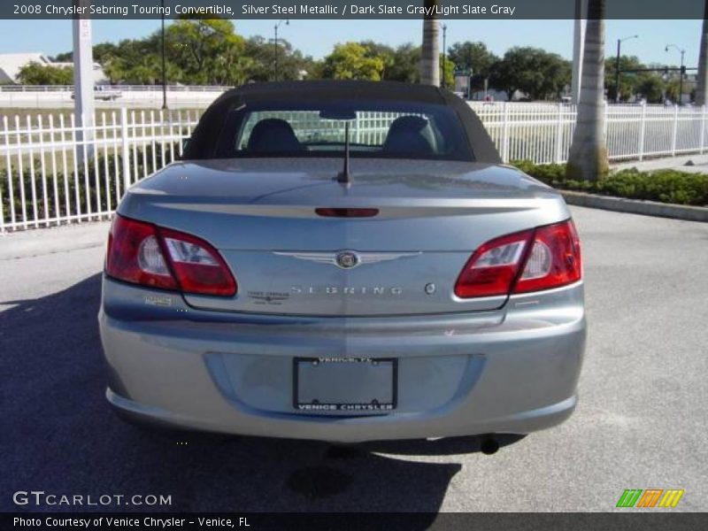 Silver Steel Metallic / Dark Slate Gray/Light Slate Gray 2008 Chrysler Sebring Touring Convertible