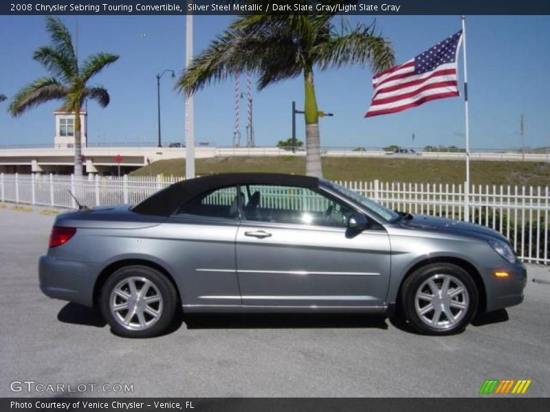 Silver Steel Metallic / Dark Slate Gray/Light Slate Gray 2008 Chrysler Sebring Touring Convertible