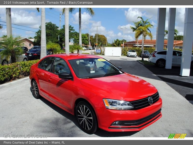 Tornado Red / Black/Ceramique 2016 Volkswagen Jetta Sport