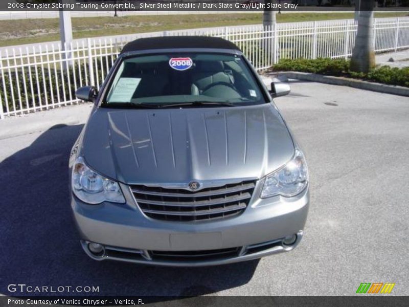 Silver Steel Metallic / Dark Slate Gray/Light Slate Gray 2008 Chrysler Sebring Touring Convertible