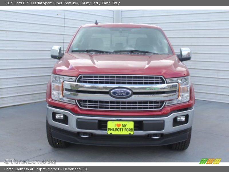 Ruby Red / Earth Gray 2019 Ford F150 Lariat Sport SuperCrew 4x4