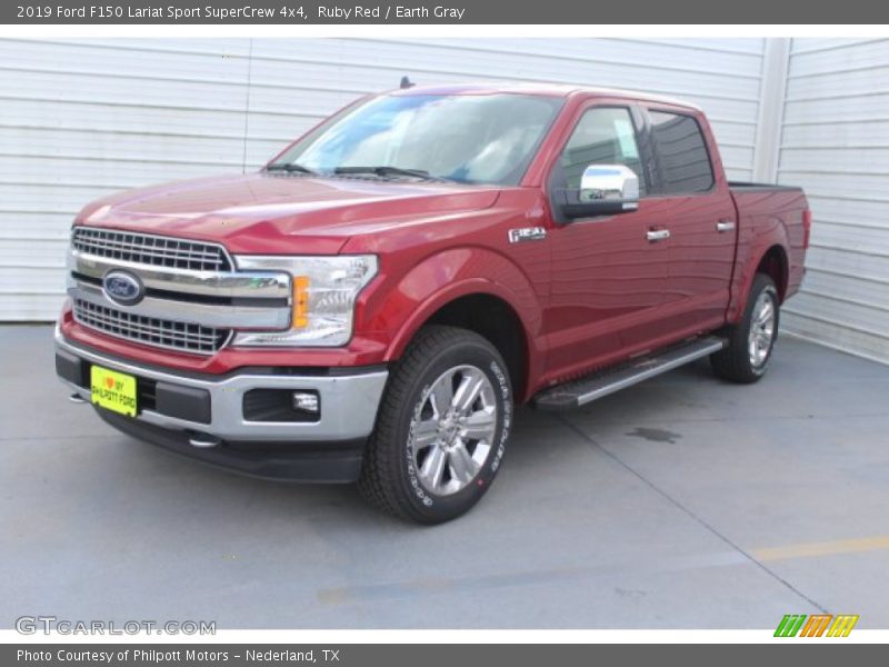 Ruby Red / Earth Gray 2019 Ford F150 Lariat Sport SuperCrew 4x4