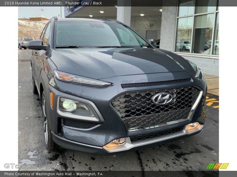 Thunder Gray / Black 2019 Hyundai Kona Limited AWD