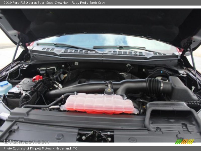 Ruby Red / Earth Gray 2019 Ford F150 Lariat Sport SuperCrew 4x4