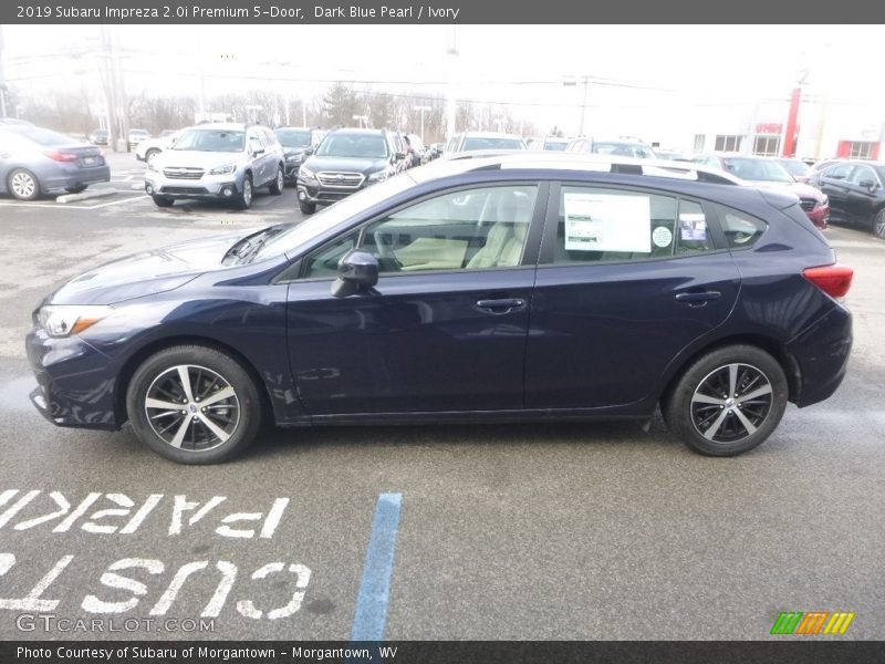 Dark Blue Pearl / Ivory 2019 Subaru Impreza 2.0i Premium 5-Door