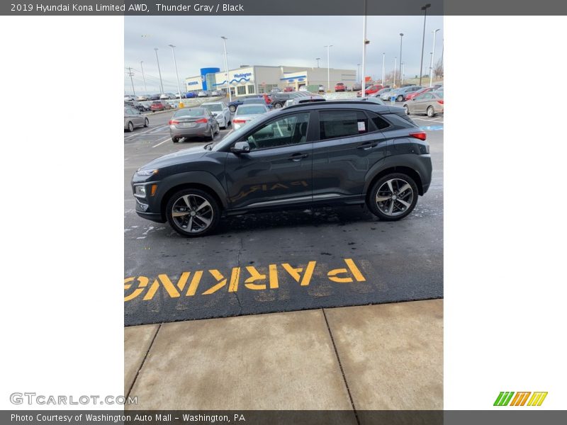 Thunder Gray / Black 2019 Hyundai Kona Limited AWD