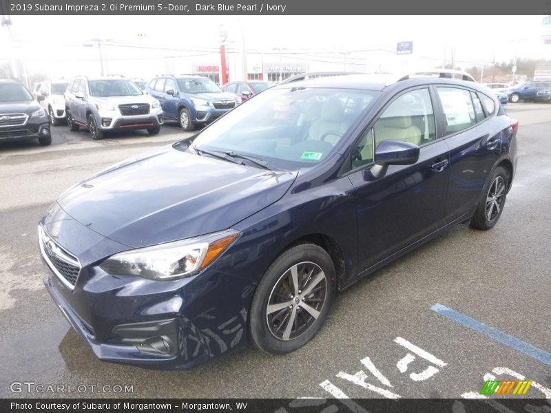 Dark Blue Pearl / Ivory 2019 Subaru Impreza 2.0i Premium 5-Door
