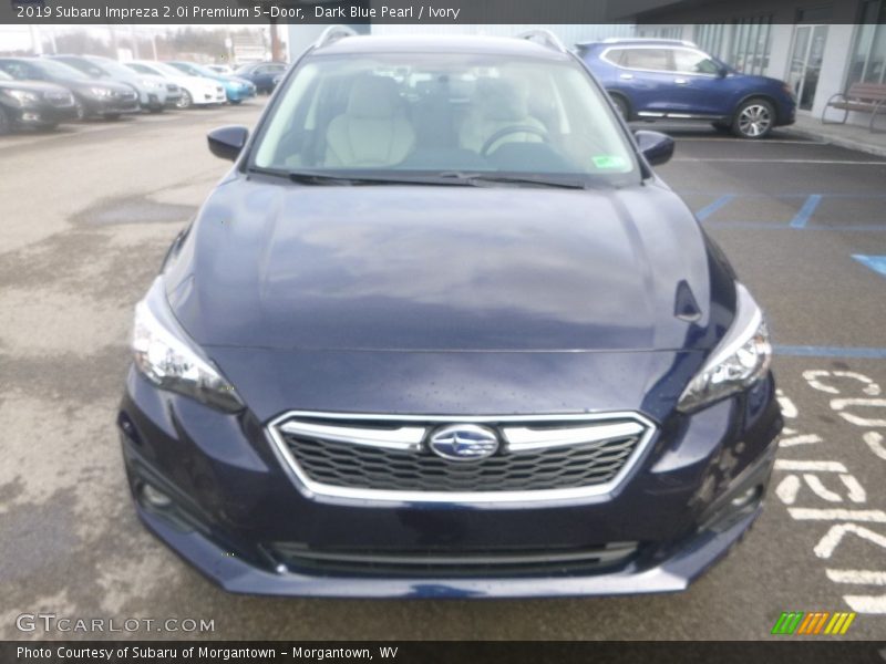 Dark Blue Pearl / Ivory 2019 Subaru Impreza 2.0i Premium 5-Door