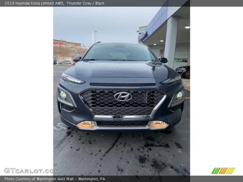 Thunder Gray / Black 2019 Hyundai Kona Limited AWD