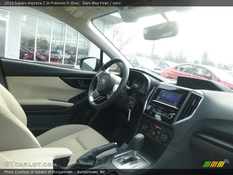 Dark Blue Pearl / Ivory 2019 Subaru Impreza 2.0i Premium 5-Door