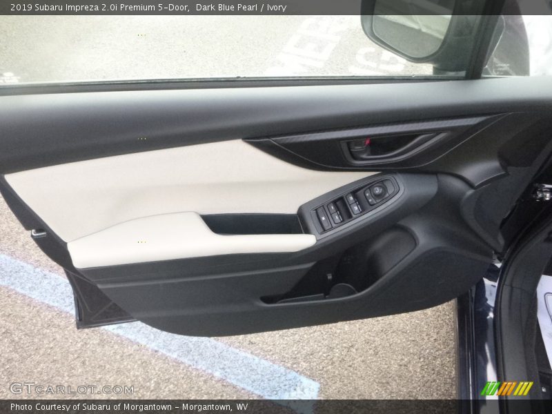 Dark Blue Pearl / Ivory 2019 Subaru Impreza 2.0i Premium 5-Door