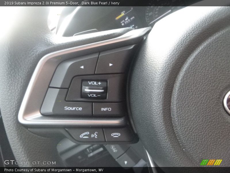 Dark Blue Pearl / Ivory 2019 Subaru Impreza 2.0i Premium 5-Door