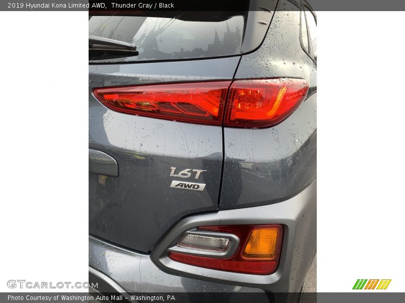 Thunder Gray / Black 2019 Hyundai Kona Limited AWD