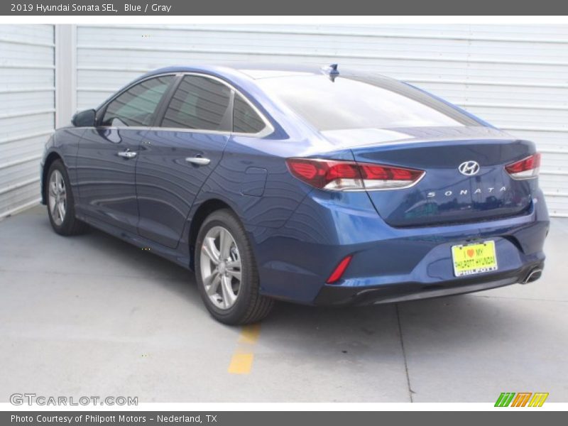 Blue / Gray 2019 Hyundai Sonata SEL