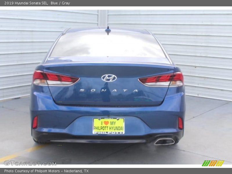 Blue / Gray 2019 Hyundai Sonata SEL