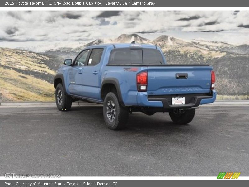 Cavalry Blue / Cement Gray 2019 Toyota Tacoma TRD Off-Road Double Cab 4x4