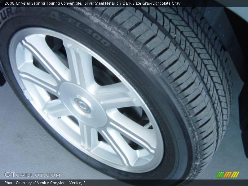 Silver Steel Metallic / Dark Slate Gray/Light Slate Gray 2008 Chrysler Sebring Touring Convertible