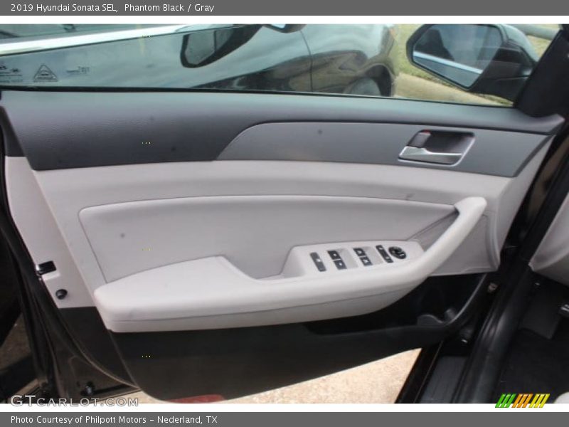 Phantom Black / Gray 2019 Hyundai Sonata SEL