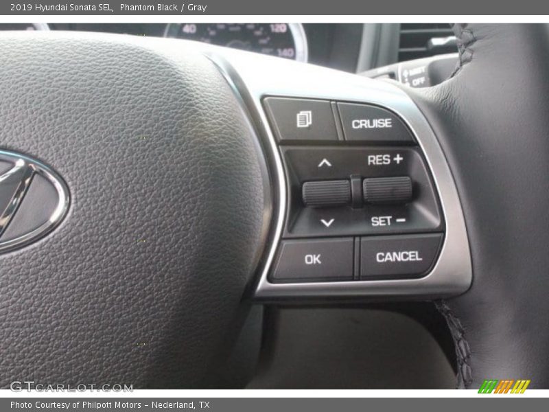 Phantom Black / Gray 2019 Hyundai Sonata SEL