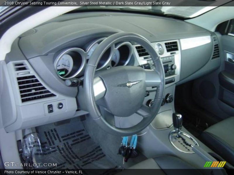 Silver Steel Metallic / Dark Slate Gray/Light Slate Gray 2008 Chrysler Sebring Touring Convertible