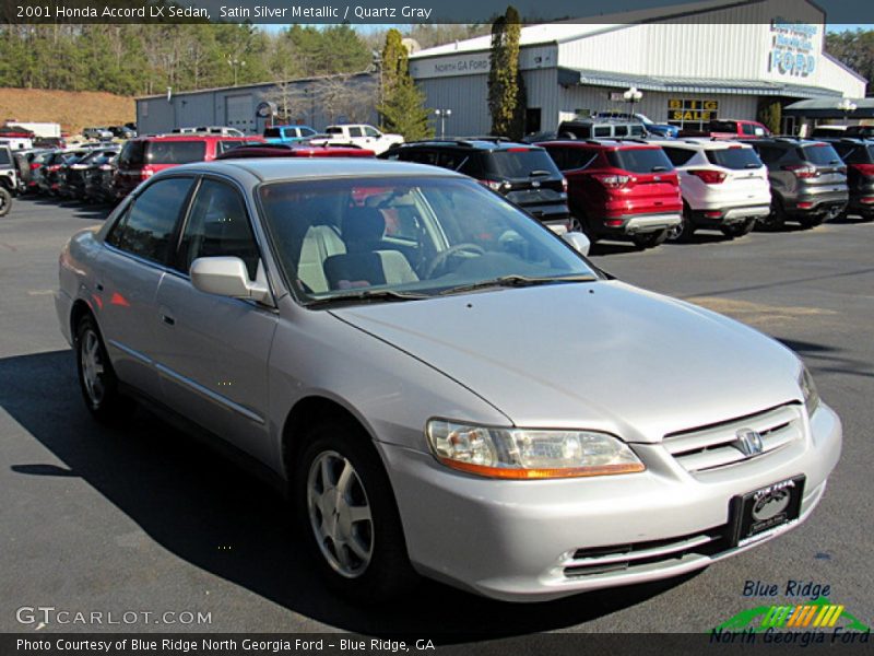 Satin Silver Metallic / Quartz Gray 2001 Honda Accord LX Sedan