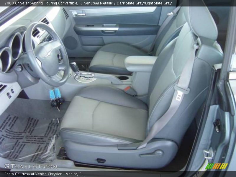 Silver Steel Metallic / Dark Slate Gray/Light Slate Gray 2008 Chrysler Sebring Touring Convertible