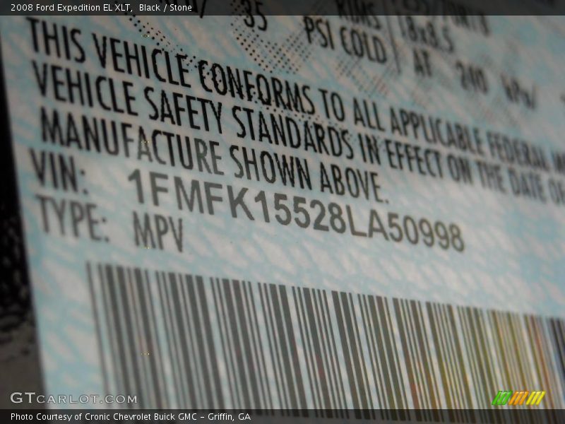 Black / Stone 2008 Ford Expedition EL XLT