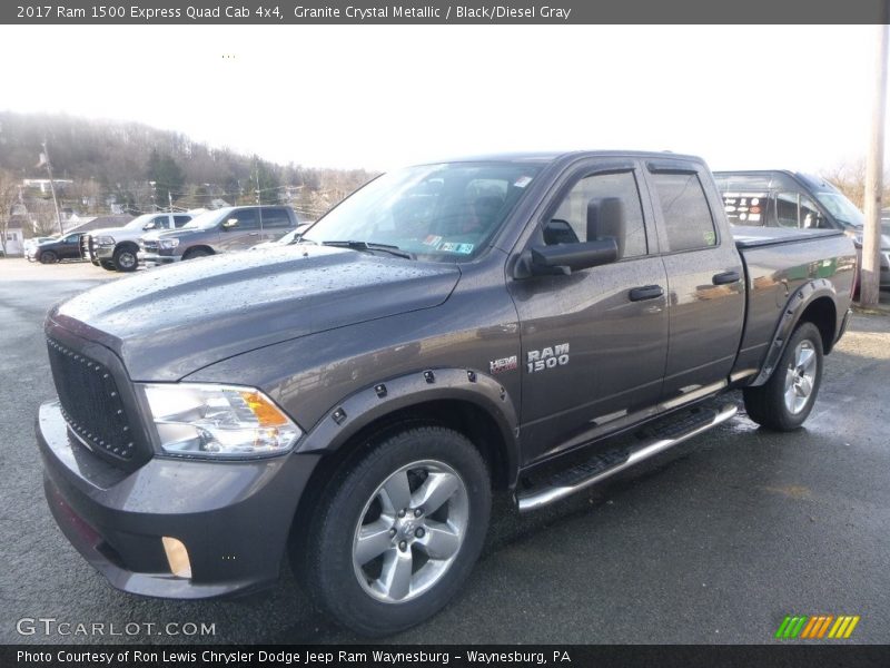Granite Crystal Metallic / Black/Diesel Gray 2017 Ram 1500 Express Quad Cab 4x4