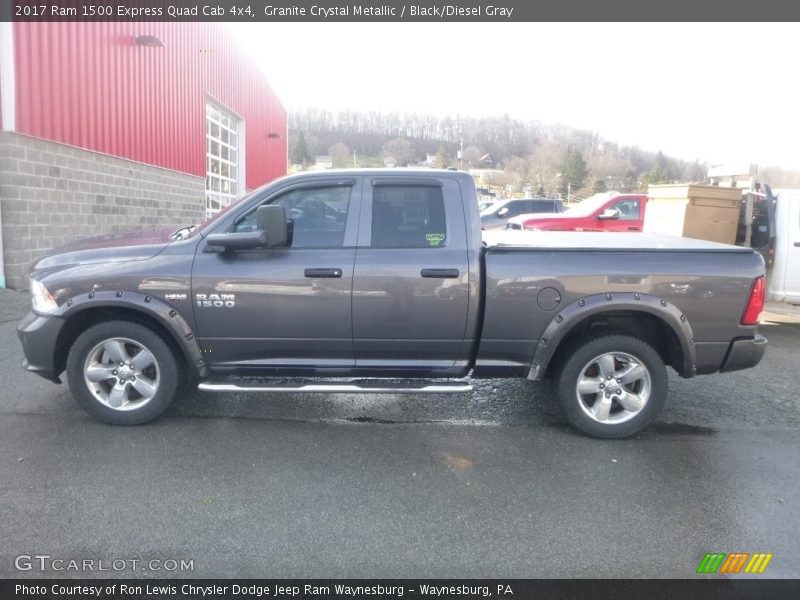 Granite Crystal Metallic / Black/Diesel Gray 2017 Ram 1500 Express Quad Cab 4x4
