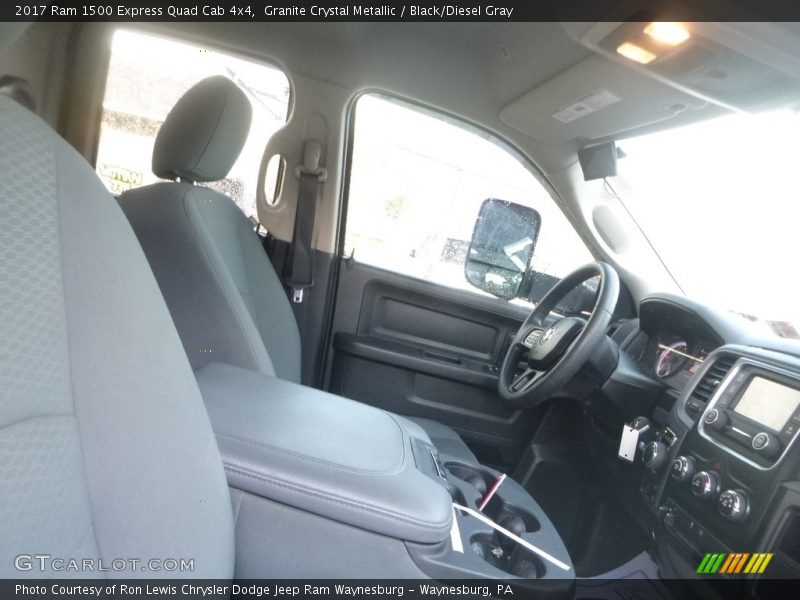 Granite Crystal Metallic / Black/Diesel Gray 2017 Ram 1500 Express Quad Cab 4x4