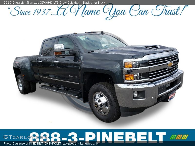 Black / Jet Black 2019 Chevrolet Silverado 3500HD LTZ Crew Cab 4x4