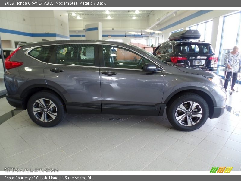 Modern Steel Metallic / Black 2019 Honda CR-V LX AWD