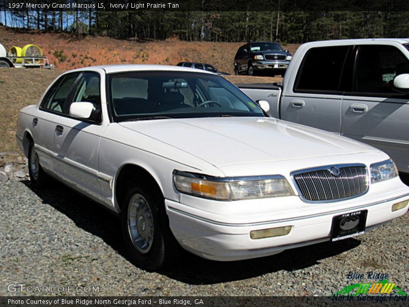 Ivory / Light Prairie Tan 1997 Mercury Grand Marquis LS