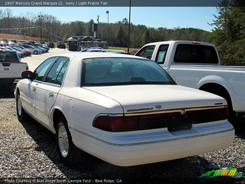 Ivory / Light Prairie Tan 1997 Mercury Grand Marquis LS