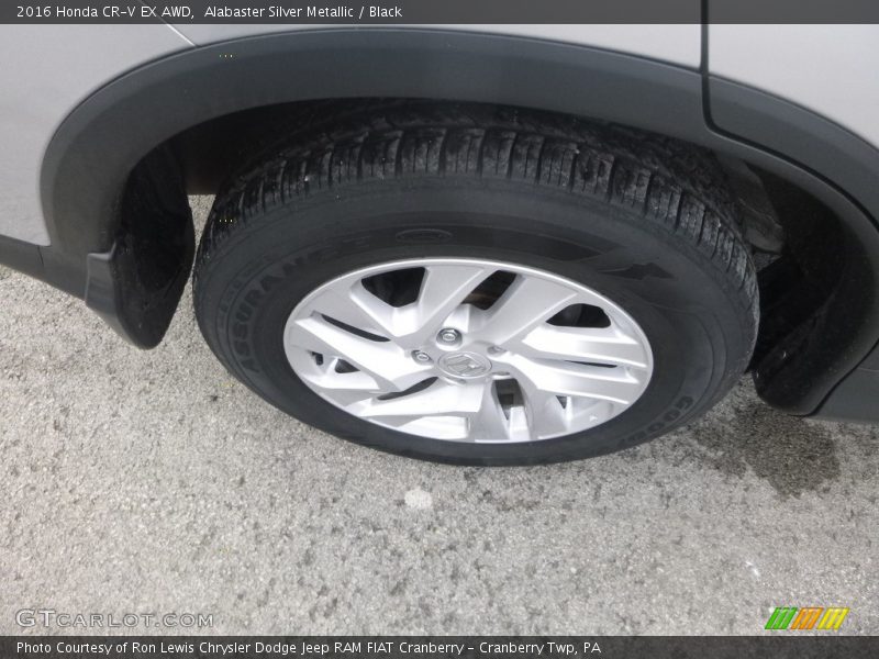 Alabaster Silver Metallic / Black 2016 Honda CR-V EX AWD
