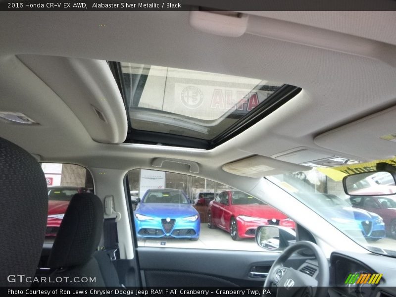 Alabaster Silver Metallic / Black 2016 Honda CR-V EX AWD