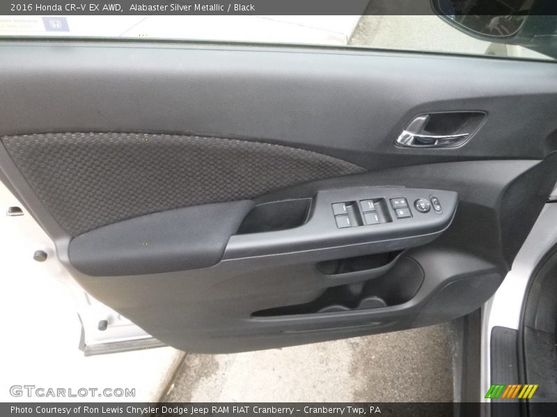 Alabaster Silver Metallic / Black 2016 Honda CR-V EX AWD