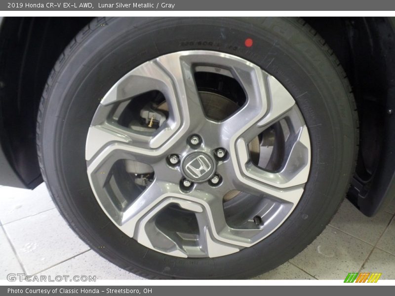 Lunar Silver Metallic / Gray 2019 Honda CR-V EX-L AWD