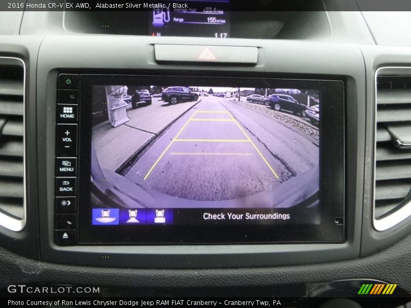 Alabaster Silver Metallic / Black 2016 Honda CR-V EX AWD