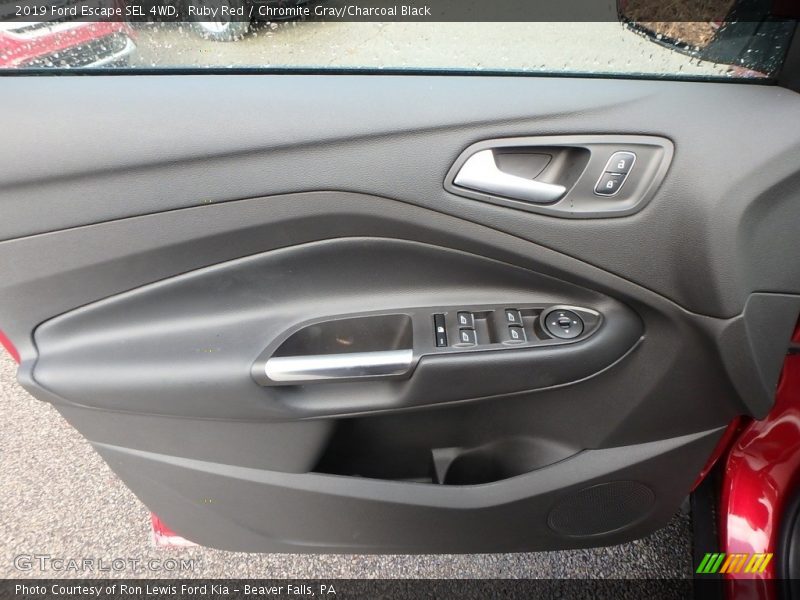 Ruby Red / Chromite Gray/Charcoal Black 2019 Ford Escape SEL 4WD