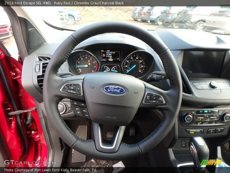 Ruby Red / Chromite Gray/Charcoal Black 2019 Ford Escape SEL 4WD